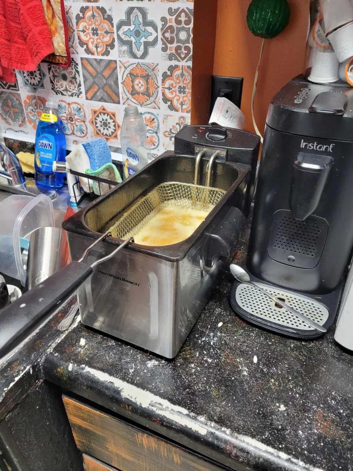 12-Cup Stainless Steel Electric Deep Fryer - Extra Large Capacity for Family Meals - Adjustable Temperature Control & Ready Light - Removable Basket and Easy Clean photo review