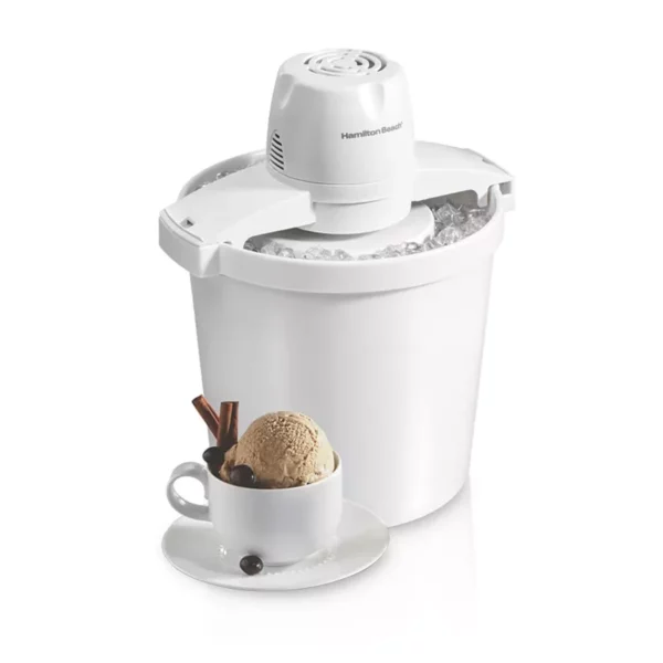 4-Quart Automatic Ice Cream Maker - Easy Homemade Ice Cream, Gelato, Frozen Yogurt & Sherbet - Fast Preparation, Easy-Clean Liner & Classic Styling