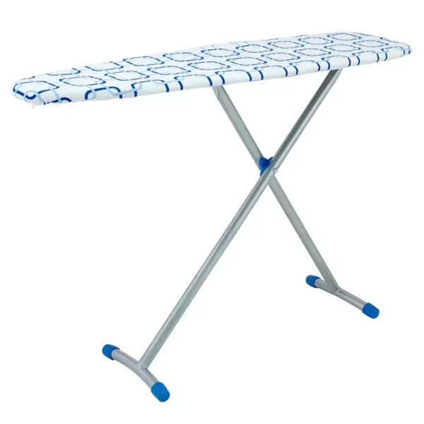 Arched T-Leg Ironing Board with Padded Cover - Adjustable Height, Extra Stable Design - Full Size Pressing Surface for Easy Ironing