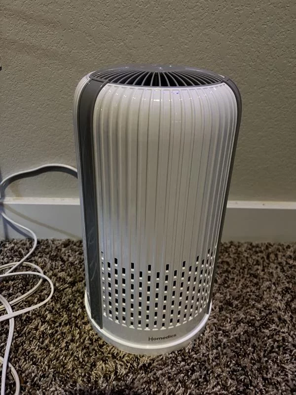 3-in-1 HEPA Air Purifier for Small Rooms & Desktops - Captures 99.97% of Allergens, Smoke, and Odors - Quiet & Efficient Filtration photo review