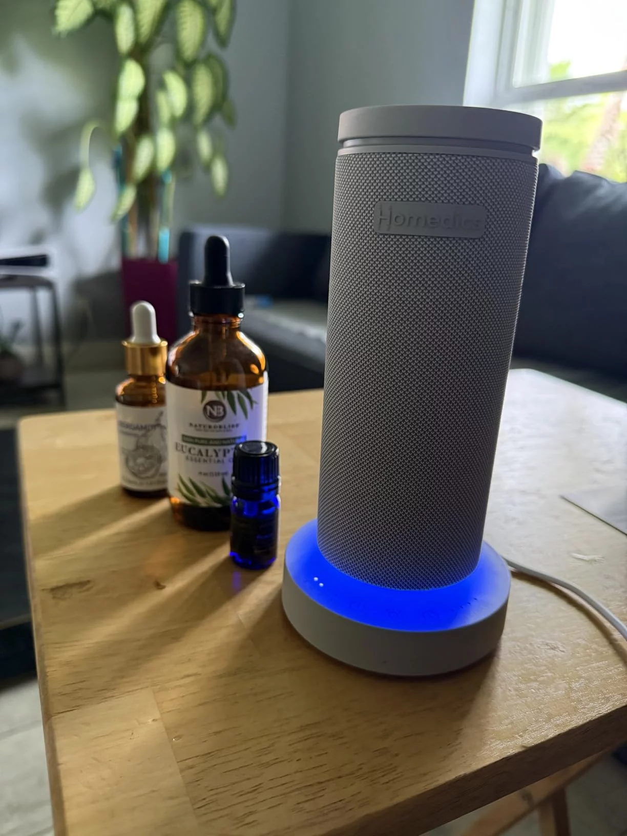 SereneScent Style Fabric Waterless Rechargeable Diffuser (15mL Capacity) - Compact & Cordless for Car, Office or Home - Pure Essential Oil Diffusion, No Messy Water photo review