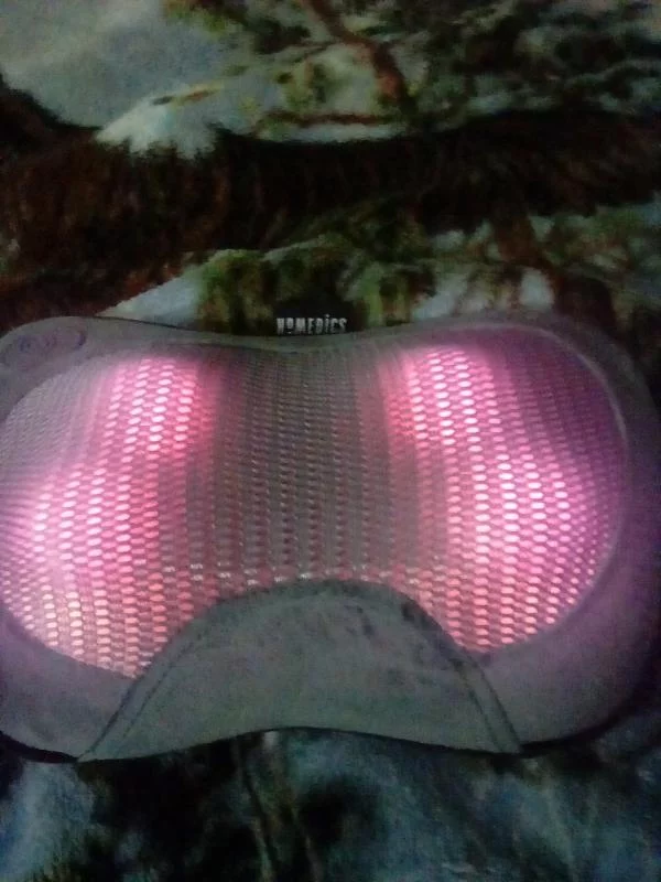 Cordless Shiatsu Massage Pillow with Soothing Heat - Deep Kneading Therapy for Neck, Back, and Legs - Rechargeable & Portable Muscle Relief photo review