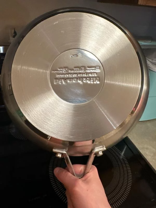 4-Quart Triple-Ply Stainless Steel Casserole with Lid - Even Heat Distribution, Induction Ready & Oven Safe - Ideal for Soups, Stews, and Braising photo review