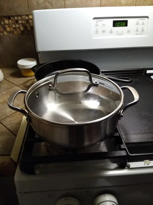3-Quart Stainless Steel Saucepan with Lid 3-Ply Bonded Base photo review