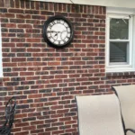 19.7″ Courtyard Wall Clock – Silent Quartz Movement, Indoor/Outdoor Use photo review