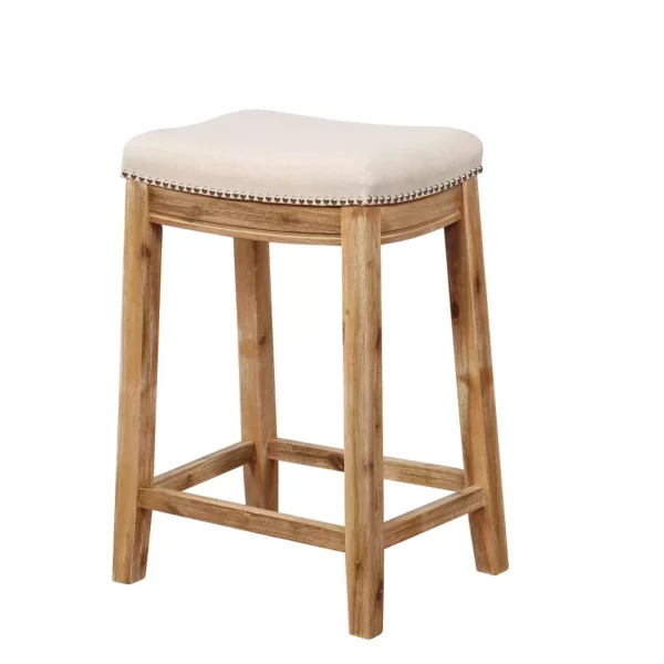Claridge Counter Stool – Stylish Upholstered Bar Chair for Kitchen or Dining Area