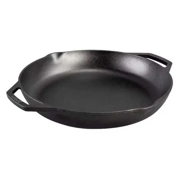 14-Inch Pre-Seasoned Cast Iron Skillet with Dual Handles - Chef Collection Style, Unrivaled Heat Retention for Searing, Frying & Baking - Ready to Use