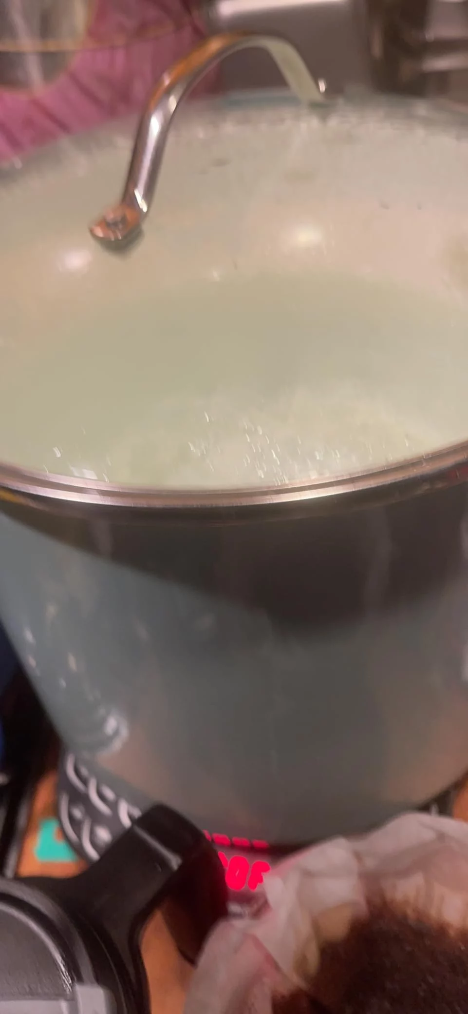 16-Quart Enameled Steel Steamer Stock Pot with Lid - Versatile Large Capacity Cookware for Steaming, Soups, and Boiling - Easy to Clean photo review