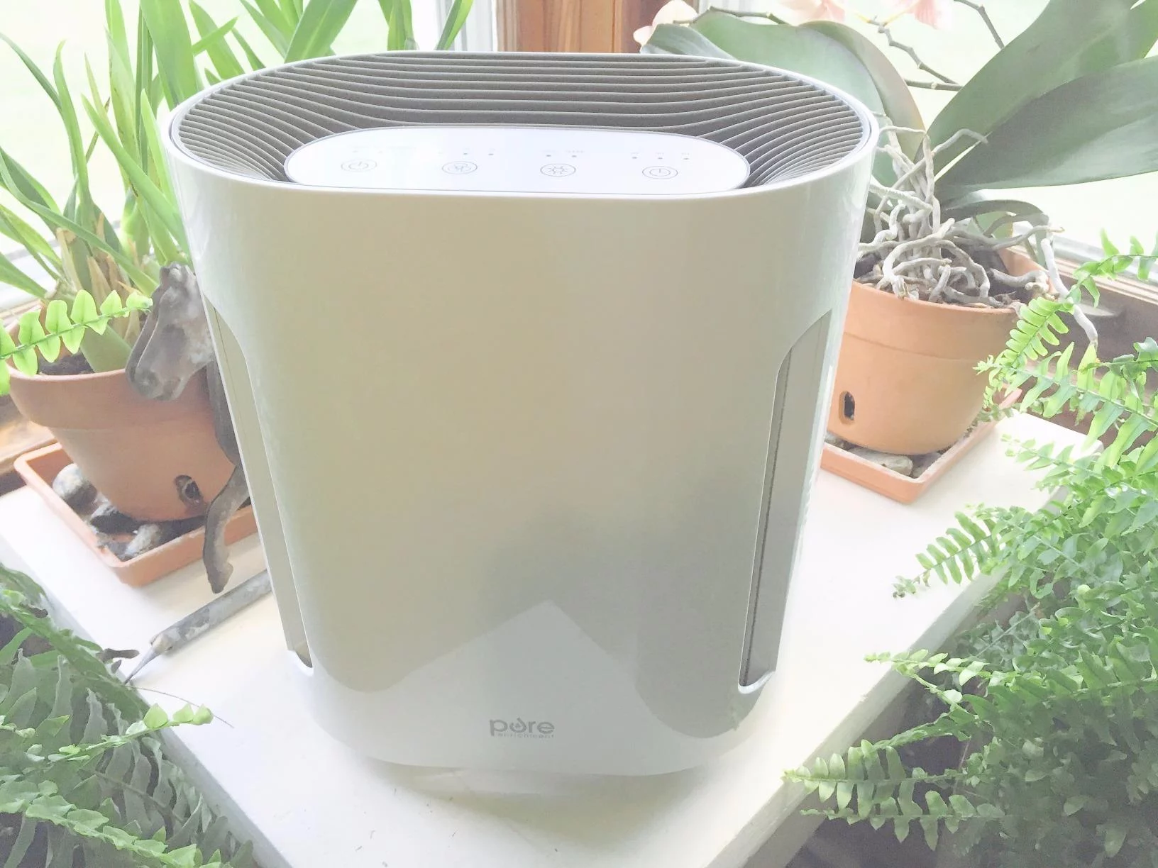 True HEPA Air Purifier with UV-C Light Sanitization - Eliminates 99.97% of Germs, Allergens, and Odors - Quiet, Efficient, Gray Finish photo review