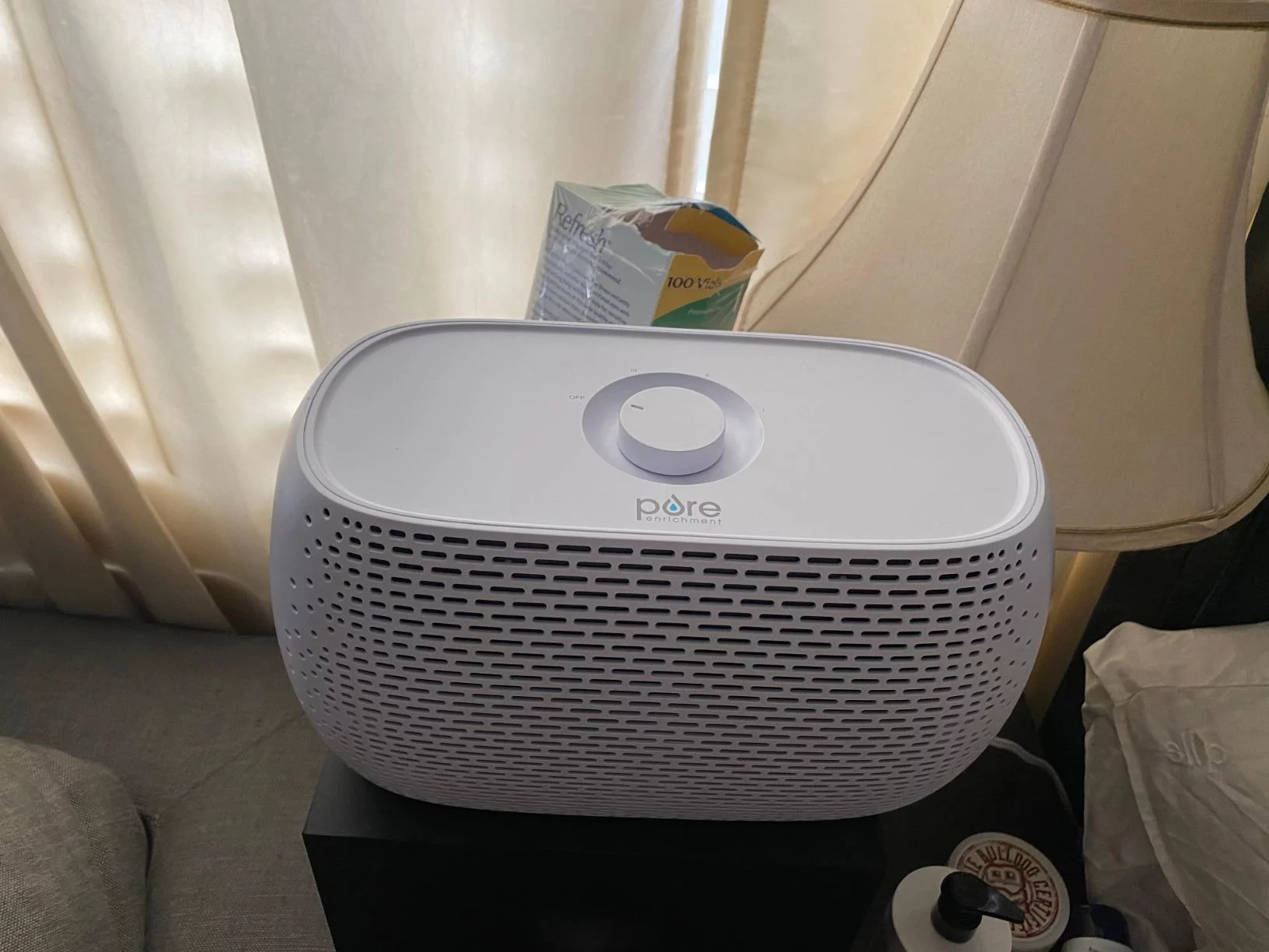 PureZone Breeze Style 2-in-1 Tabletop Air Purifier & Fan - True HEPA Filtration for Small Spaces - Compact, Quiet Operation & Dual Functionality for Home/Office photo review