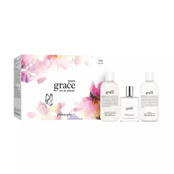 Clean & Fresh Eau de Toilette Gift Set with Shower Gel & Body Lotion – Crisp Green Leaves & Musk