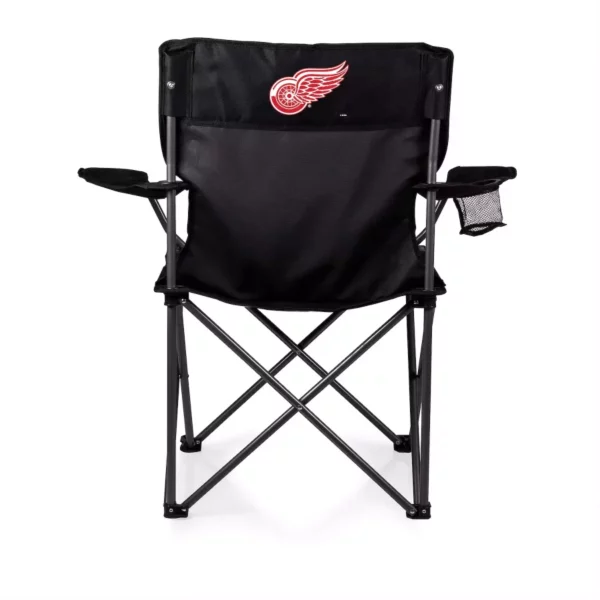 Folding Camp Chair – Portable Outdoor Seat with Cup Holder, Armrests & Carry Bag (Detroit Red Wings edition)