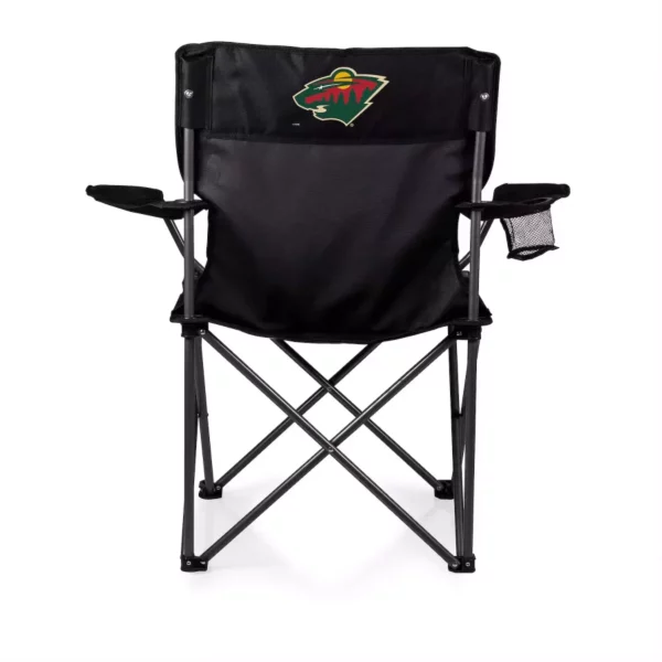 Folding Camp Chair – Portable Outdoor Seat with Carry Bag, Armrests & Cup Holder