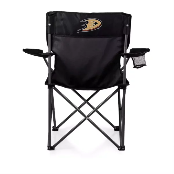 Folding Camp Chair – Portable Outdoor Seat with Cup Holder, Armrests & Carry Bag (Anaheim Ducks edition)