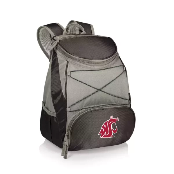 Insulated Backpack Cooler – Leak-Resistant Design with Dual Compartments & Adjustable Straps (Washington State Cougars edition)