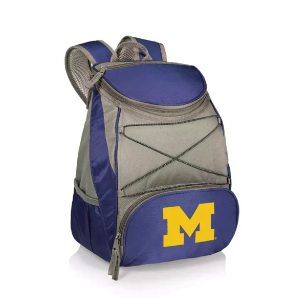 Portable Insulated Backpack Cooler – Multi-Pocket Storage, Padded Straps & Easy-Clean Lining (Michigan Wolverines edition)