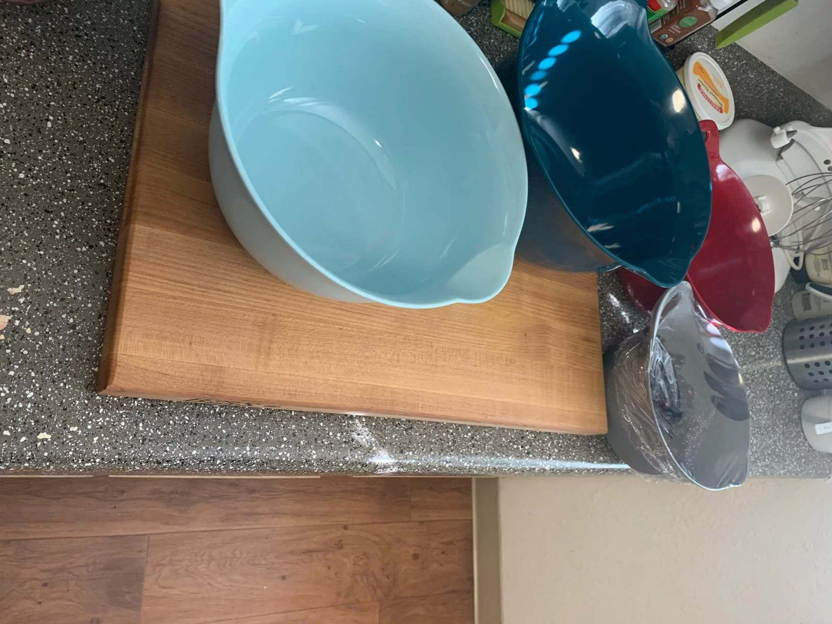 Mix & Measure 10-Piece Mixing Bowl, Measuring Cup & Utensil Set - Complete Non-Slip Nesting Kitchen Prep Kit - Durable, Colorful & Space-Saving Design photo review