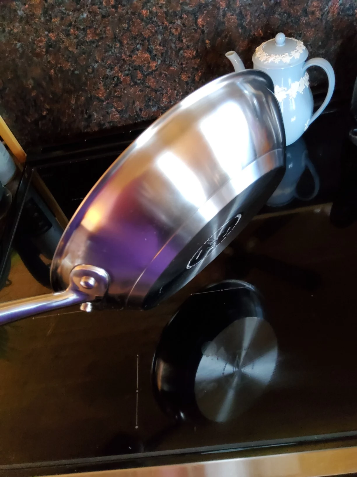 Click to view full screen 12.5-Inch Professional Stainless Steel Frying Pan - Induction Ready, All-Clad Style Base for Even Heating & Superior Searing - Versatile, Durable Kitchen Skillet photo review