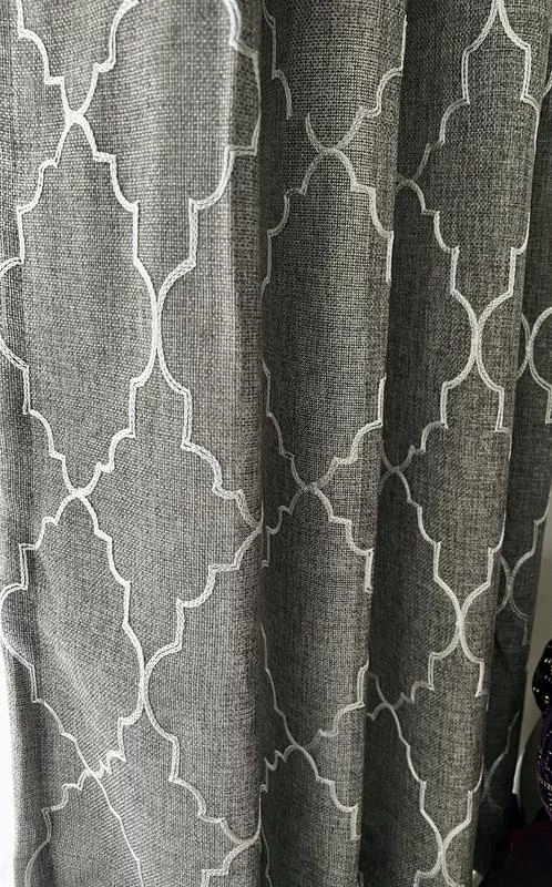 2-Pack Embroidered Blackout Curtains – Room Darkening & Elegant Design photo review