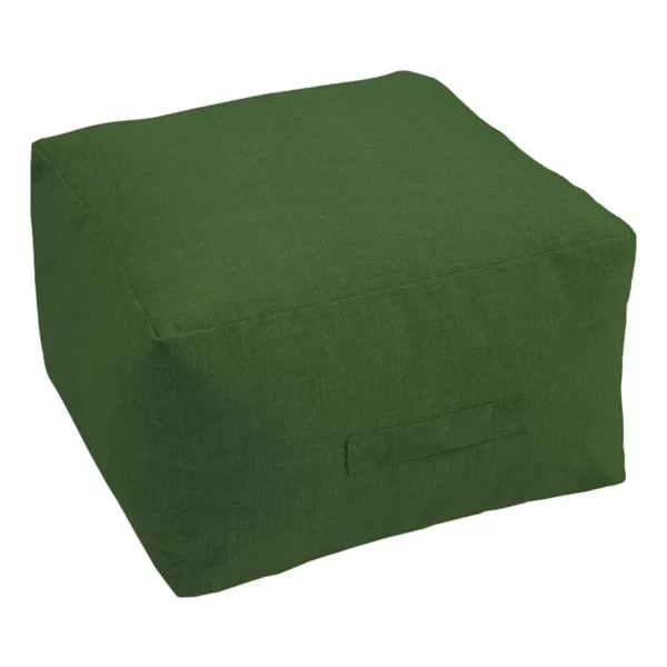 Indoor/Outdoor Square Pouf – Versatile Ottoman or Footrest for Patio & Living Room