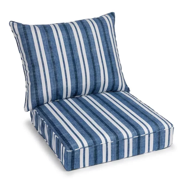 Indoor/Outdoor Deep Seat Cushion Set (2-Piece) – Weather-Resistant & Comfortable