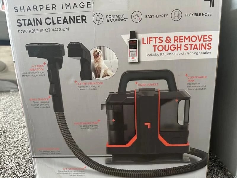 Cordless Portable Stain Cleaner & Spot Vacuum - Fast Removal of Spills and Stains on Carpet & Upholstery - Lightweight, Rechargeable Handheld Design photo review