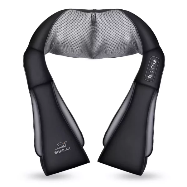 Shiatsu Neck and Back Massager – Deep Kneading Electric Massage Cushion with Heat for Pain Relief