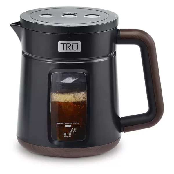 TRU-Style Cold Brew Coffee Maker with Concentrate Spout - Easy-to-Use System for Smooth, Less Acidic Coffee Concentrate - Large Capacity & Fridge-Safe Design