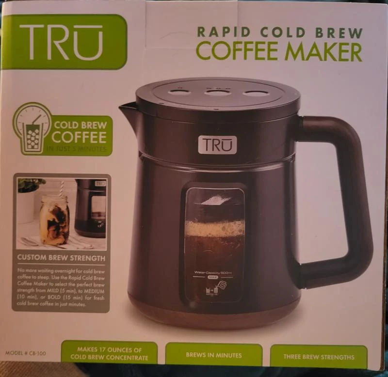 Click to view full screen TRU-Style Cold Brew Coffee Maker with Concentrate Spout - Easy-to-Use System for Smooth, Less Acidic Coffee Concentrate - Large Capacity & Fridge-Safe Design photo review