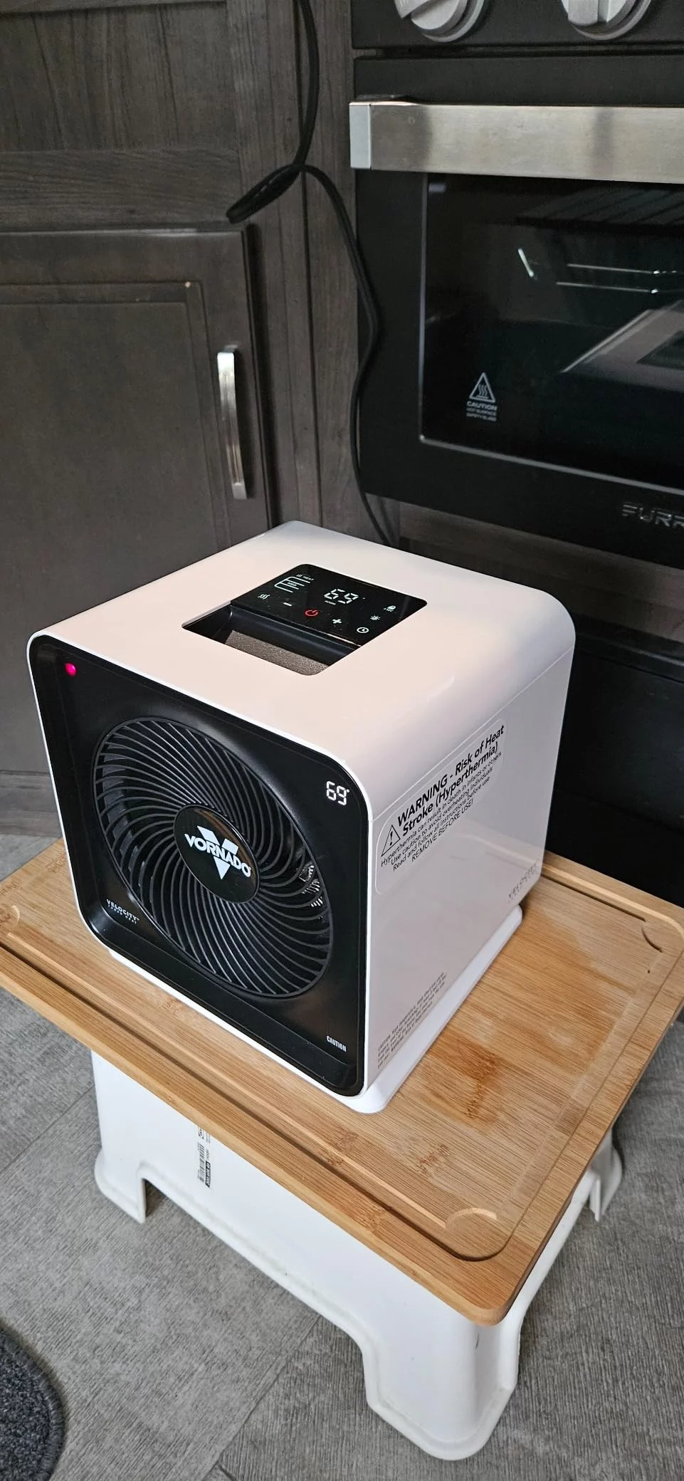 Velocity Cube 5S Style Whole Room Vortex Heater with Swivel Base - Fast, Even Heat Distribution & Personal Heat Settings - Safe, Compact Design for Home and Office photo review