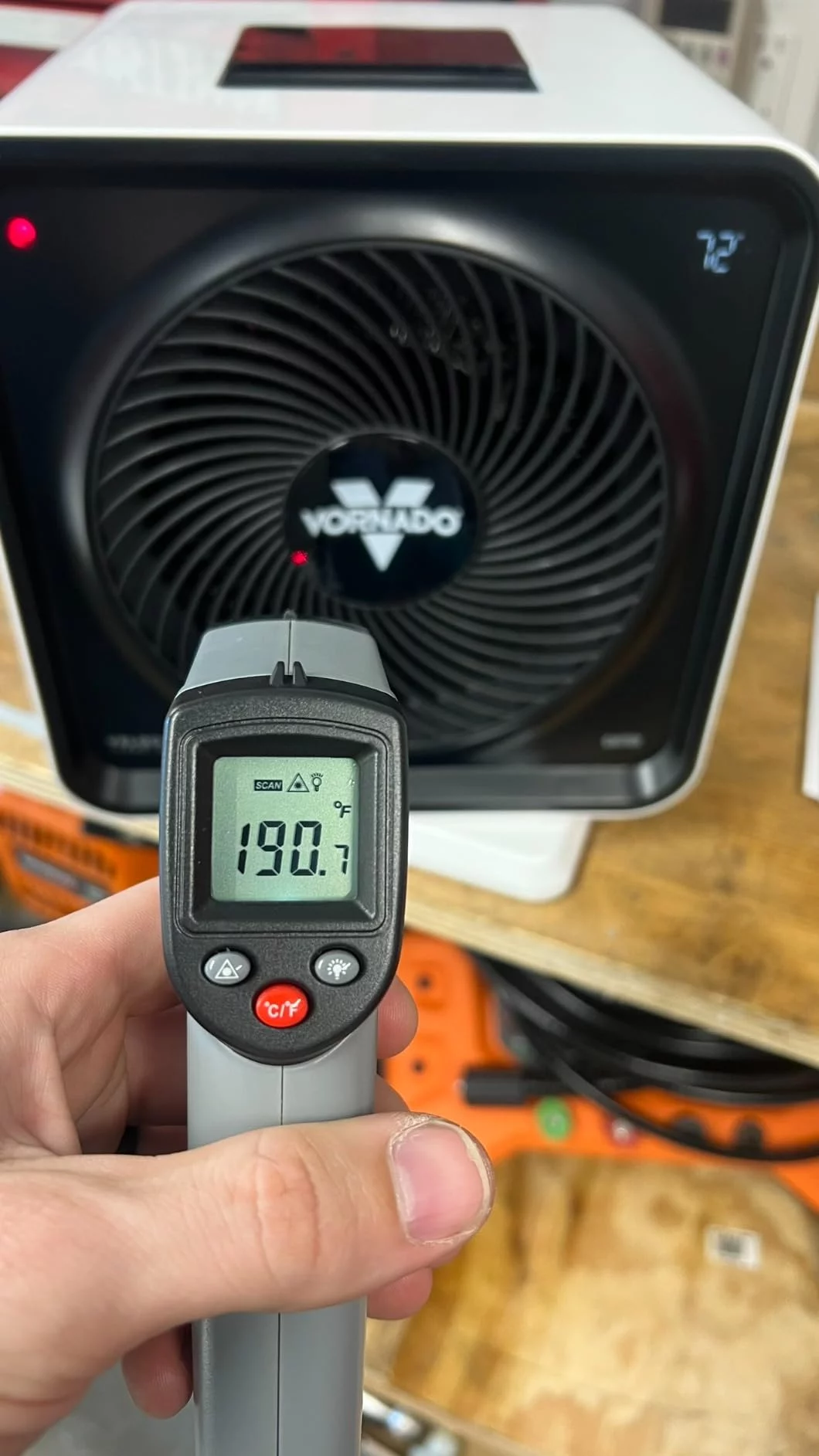 Velocity Cube 5S Style Whole Room Vortex Heater with Swivel Base - Fast, Even Heat Distribution & Personal Heat Settings - Safe, Compact Design for Home and Office photo review