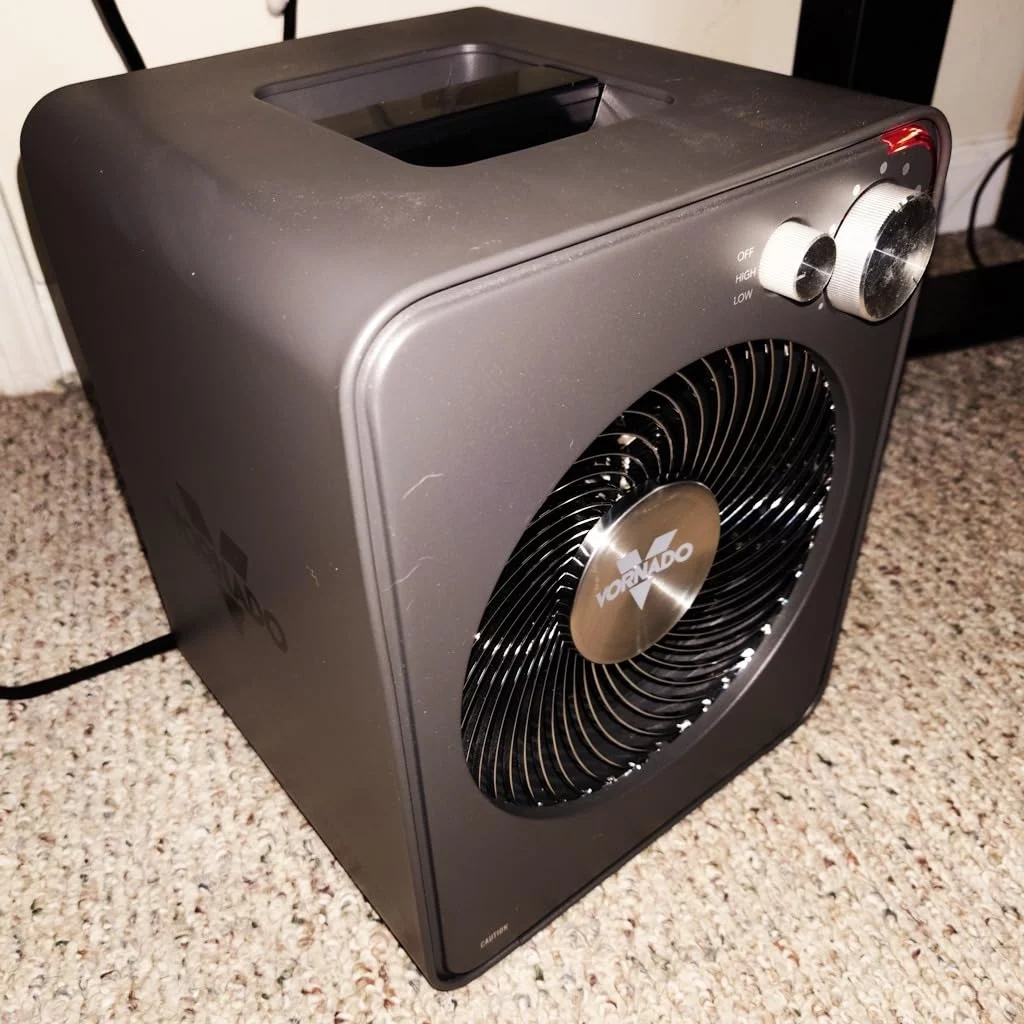 Click to view full screen VMHi300 Style Whole Room Vortex Metal Heater - Premium Steel Casing, Even Heat Distribution & Automatic Climate Control - Safety Features & Quiet Operation for Home photo review