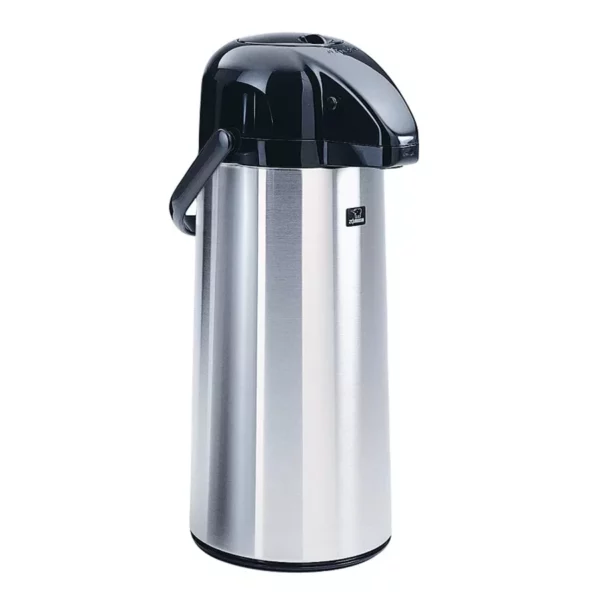 2.2-Liter Vacuum Insulated Air Pot Coffee Dispenser - Lever-Style Pump for Easy Serving - Excellent Heat Retention for Coffee, Tea, and Hot Water
