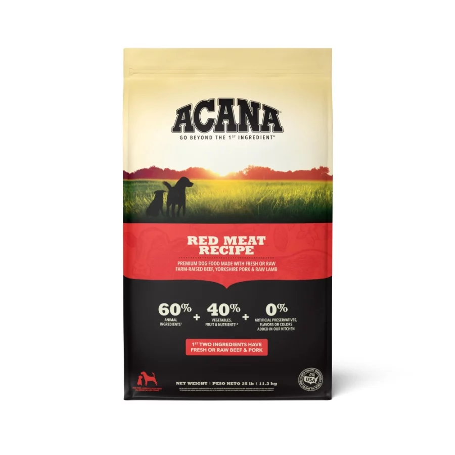 ACANA Grain Free Dry Dog Food Red Meat Recipe 25lb Bag - 07 ACANA Grain Free Dry Dog Food Red Meat Recipe 25lb Bag 07