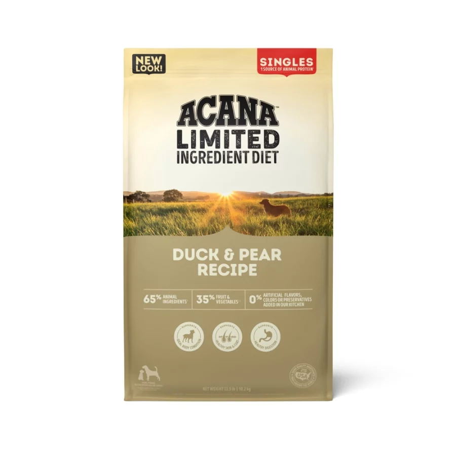 ACANA Singles Limited Ingredient Grain Free High Protein Dry Dog Food Duck & Pear Recipe 22.5lb Bag - 07 ACANA Singles Limited Ingredient Grain Free High Protein Dry Dog Food Duck Pear Recipe 22.5lb Bag 07