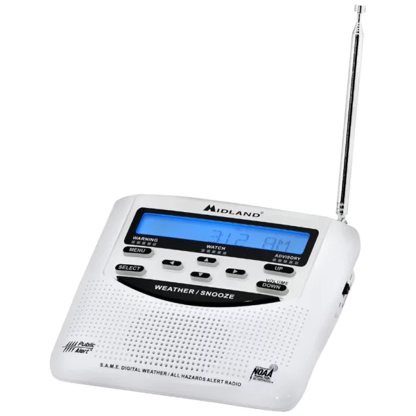 Midland WR120 NOAA Weather Alert Radio – Emergency Alert Weather Radio