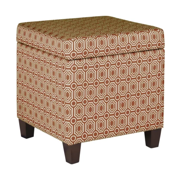 HomePop Cube Storage Ottoman, Foldable Storage Footrest