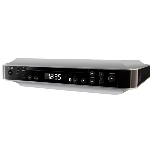 iLive Bluetooth Under-Cabinet CD/FM Radio Player, Compact Kitchen Audio System