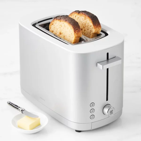 ZWILLING Enfinigy 2-Slice Toaster, Compact Stainless Steel Toaster
