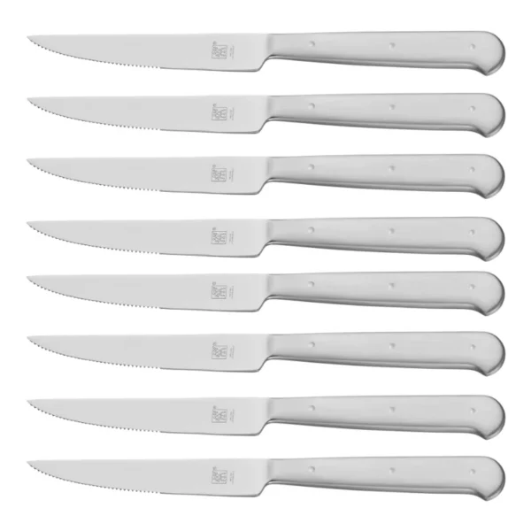 Stainless-Steel Steak Knives, Set of 8