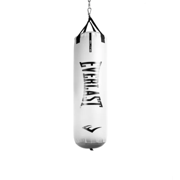 Everlast Elite 2 Nevatear Heavy Punching Bag, 80 lb with Hanging Strap, White