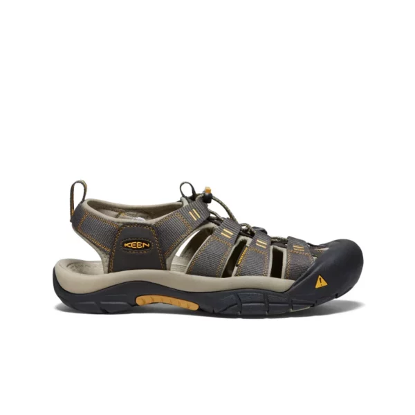 KEEN Men's Newport H2 Closed Toe Water Sandals Quick Dry Sport Sandals with Patented Toe Protection Non Marking Rubber Outsole Razor Siping for Kayaking Fishing Hiking and Water Activities