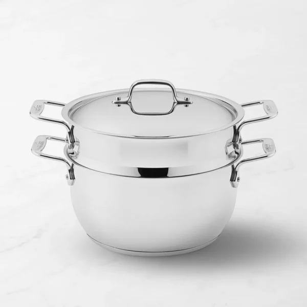 All-Clad Gourmet Accessories Steamer, 5-Qt. - Premium Stainless Steel Steamer Pot with Perforated Insert