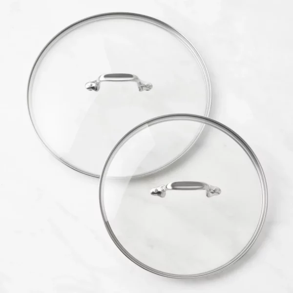 All-Clad HA1 Expert 2-Piece Glass Lid Set, 10" & 12" - Tempered Glass Lids for Nonstick Pans