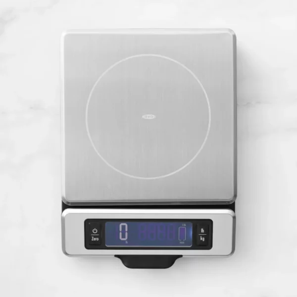OXO Kitchen Scale - 11 lb Digital Food Scale with Pull-Out Display & Tare Function