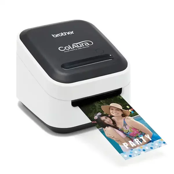 ColAura Color Photo and Label Printer - ZINK Zero Ink, Wi-Fi Mobile Printing, Full-Color Up to 17" for Crafts, Gifts, Photos & Office Labels