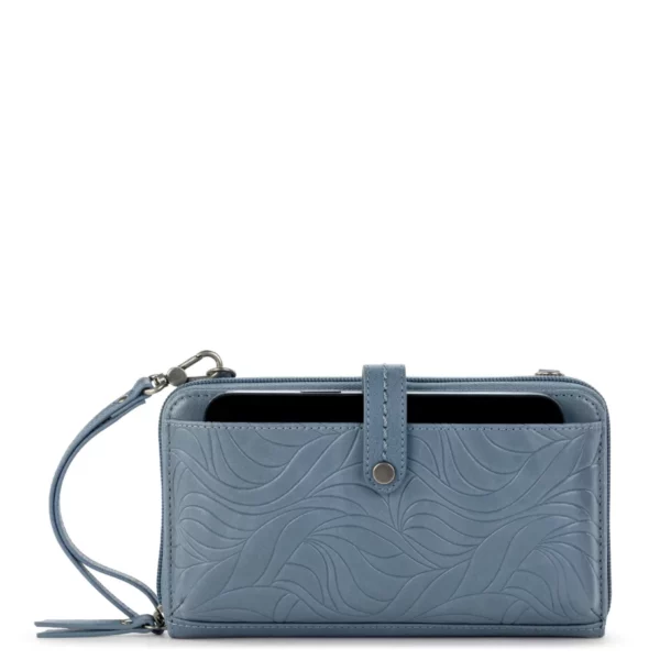 The Sak Women's Smartphone Crossbody - Leather: Large Phone Pocket, 16 Card Slots, Detachable Wristlet & Crossbody Straps for Everyday Essentials