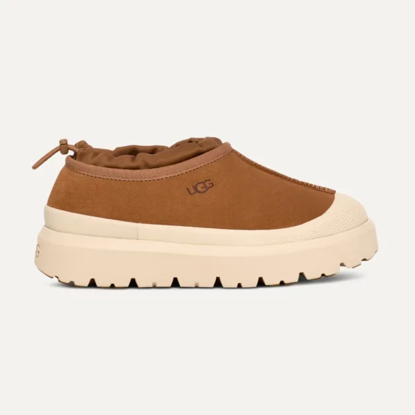 UGG Tasman Weather Hybrid Boots Waterproof Suede with Seam Sealed Construction UGGplush Upcycled Wool Lining and Sugarcane EVA Outsole for Light Rain and Wet Conditions