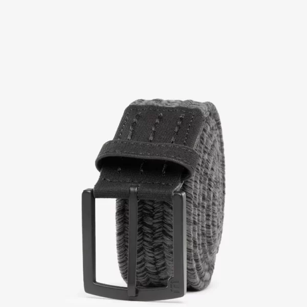 TravisMathew Men's Pueblo 2.0 Golf Belt, Maximum Stretch Woven Braided Design, Hole-Free Punch-Through Adjustable Fit - Unbelievable Comfort & Subtle Style for On & Off the Course
