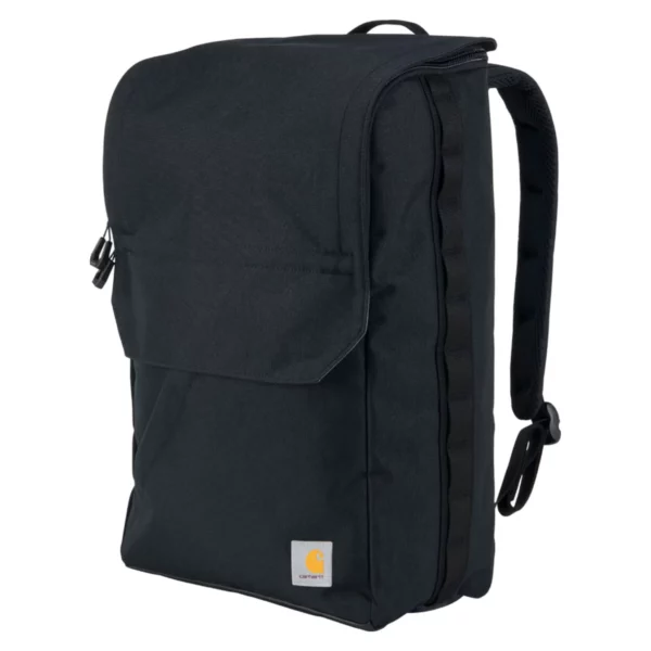 Carhartt 21L Top Load Laptop Backpack, 600D Polyester with Rain Defender DWR, 17" Padded Laptop Sleeve, Water Bottle Pocket - Durable Everyday Commuter Pack, Reflective Details